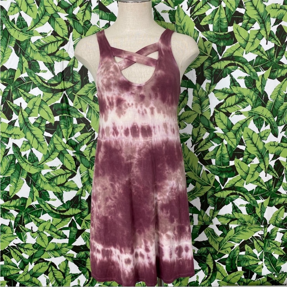 AEO Tie Dye Strappy Tunic Tank 125